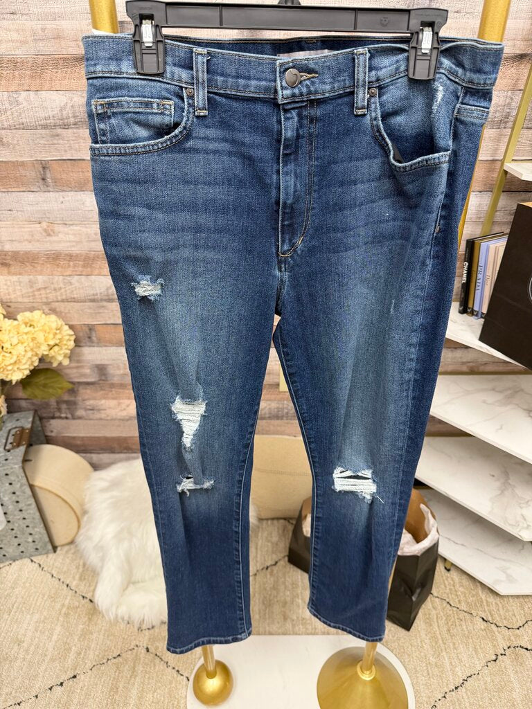 Joe's Distressed Skinny Jeans Dark Wash