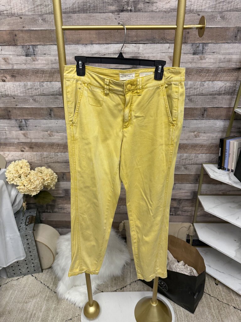 Chino By Anthropologie Yellow Relaxed Pant