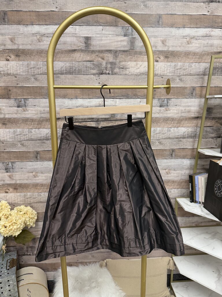 Banana Republic A-line Pleated Midi Skirt