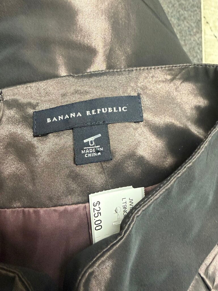 Banana Republic A-line Pleated Midi Skirt