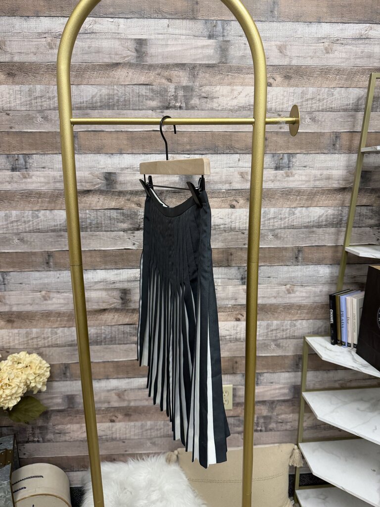 NWT J.Crew, Striped Design Pleated Midi Skirt