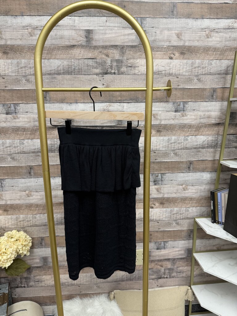 Anthropologie Peplum Midi Skirt