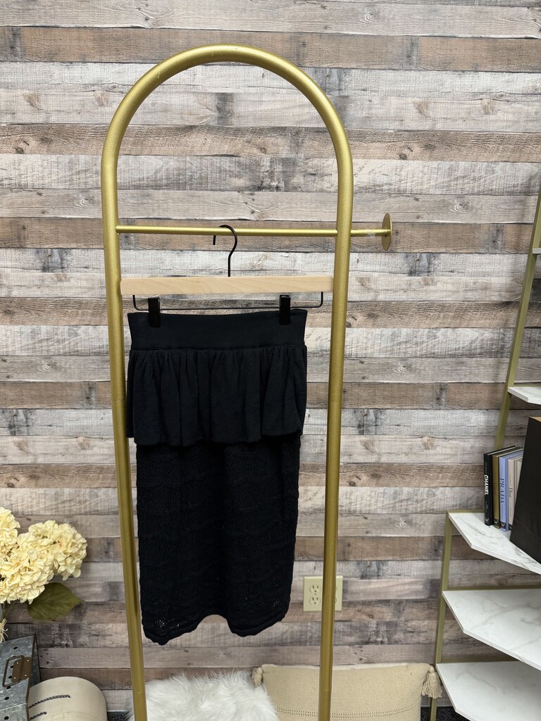 Anthropologie Peplum Midi Skirt