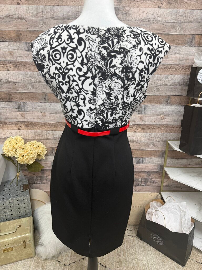 Connected Floral Print Sheath Dress