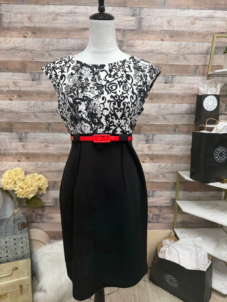 Connected Floral Print Sheath Dress