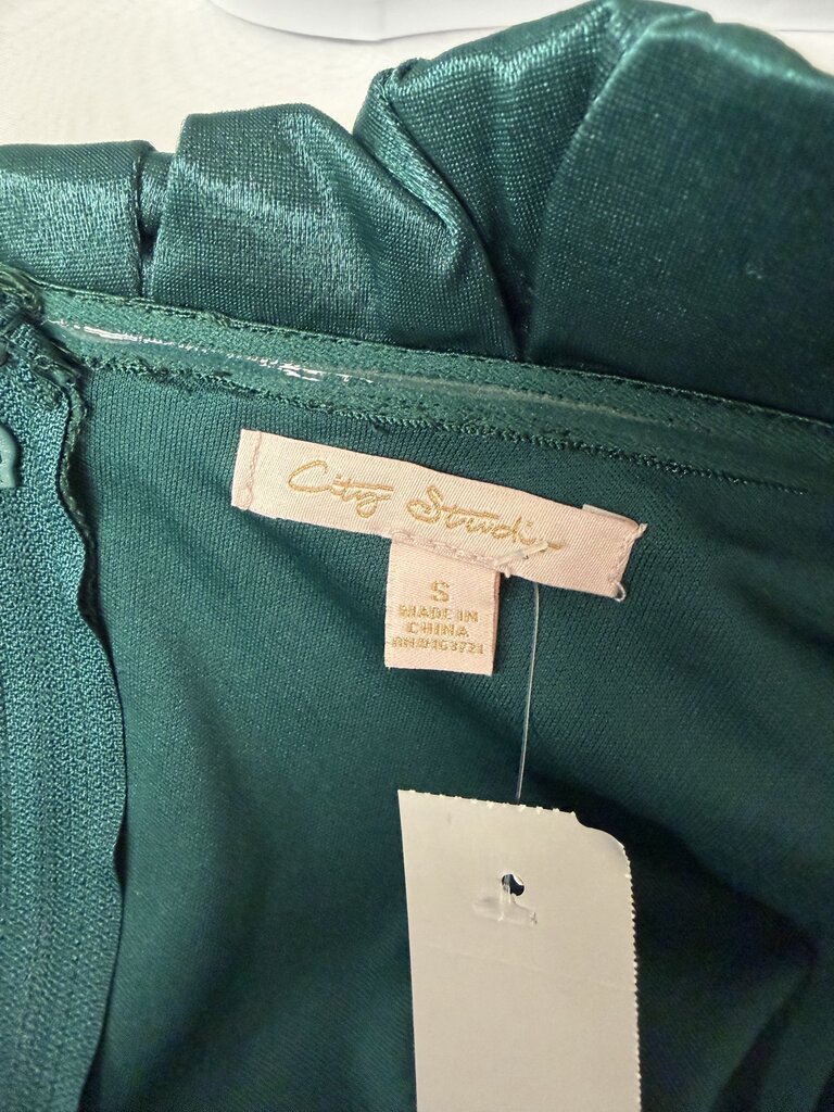 City Streets Hunter Green Mini Dress