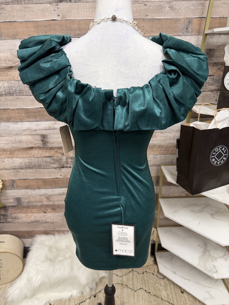 City Streets Hunter Green Mini Dress