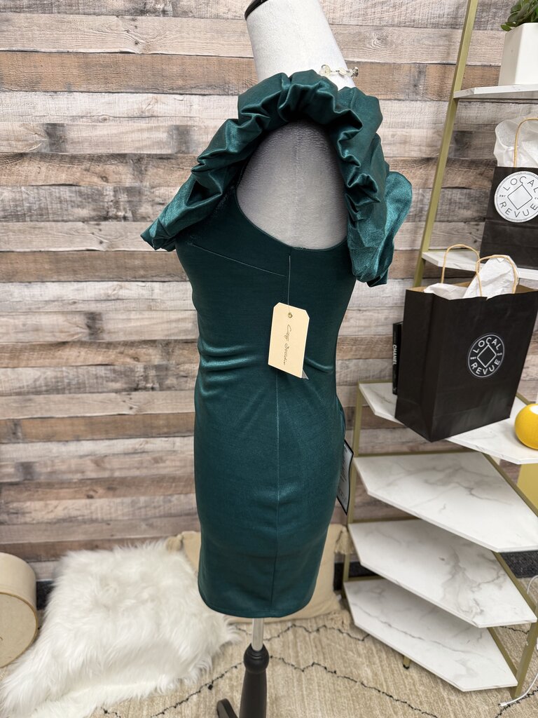 City Streets Hunter Green Mini Dress