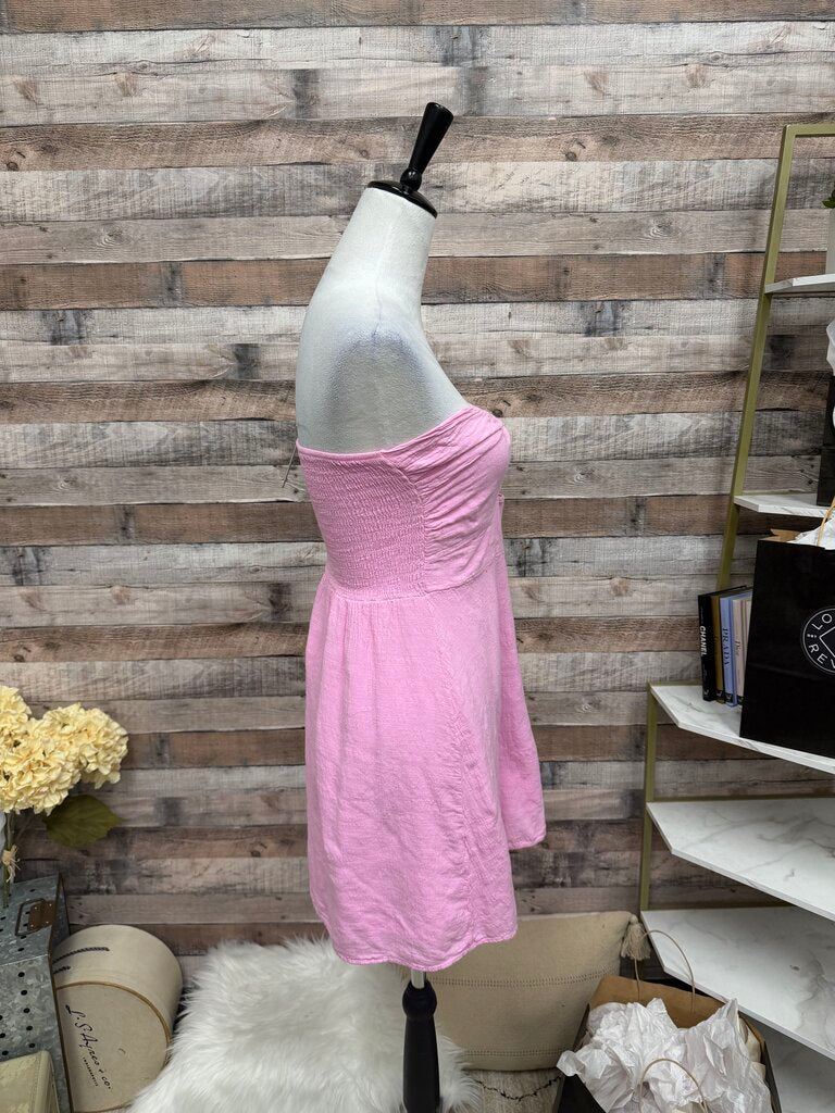 Blanco By Nature Pink Strapless Mini Dress
