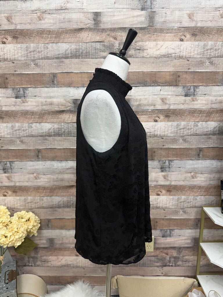 Black Ann Taylor Sleveless Blouse