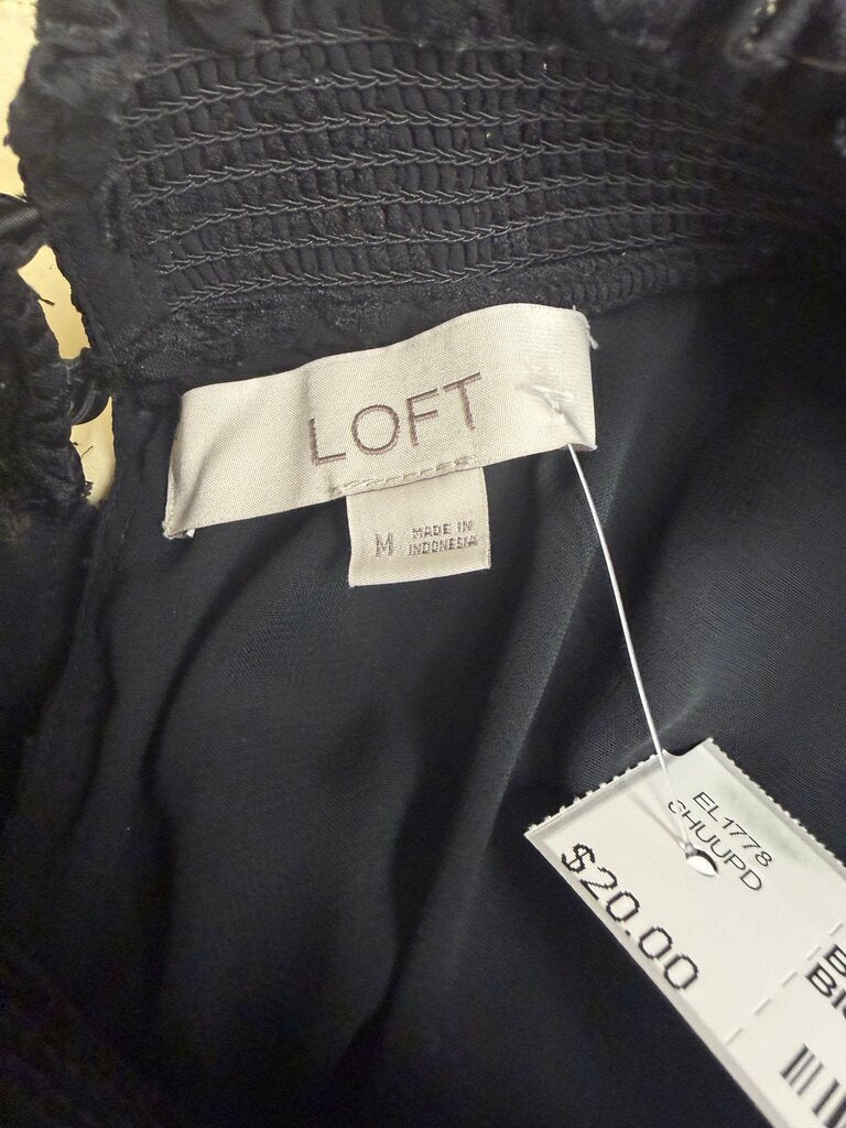 Black Ann Taylor Sleveless Blouse