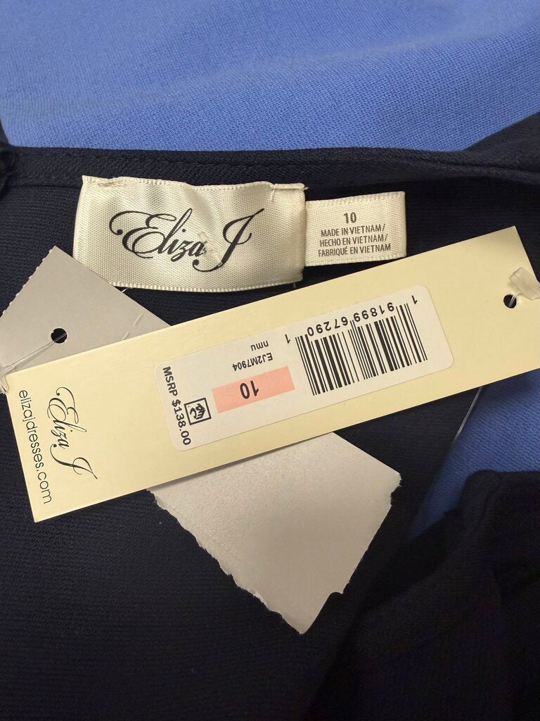 NWT Navy Blue Eliza J Color Block