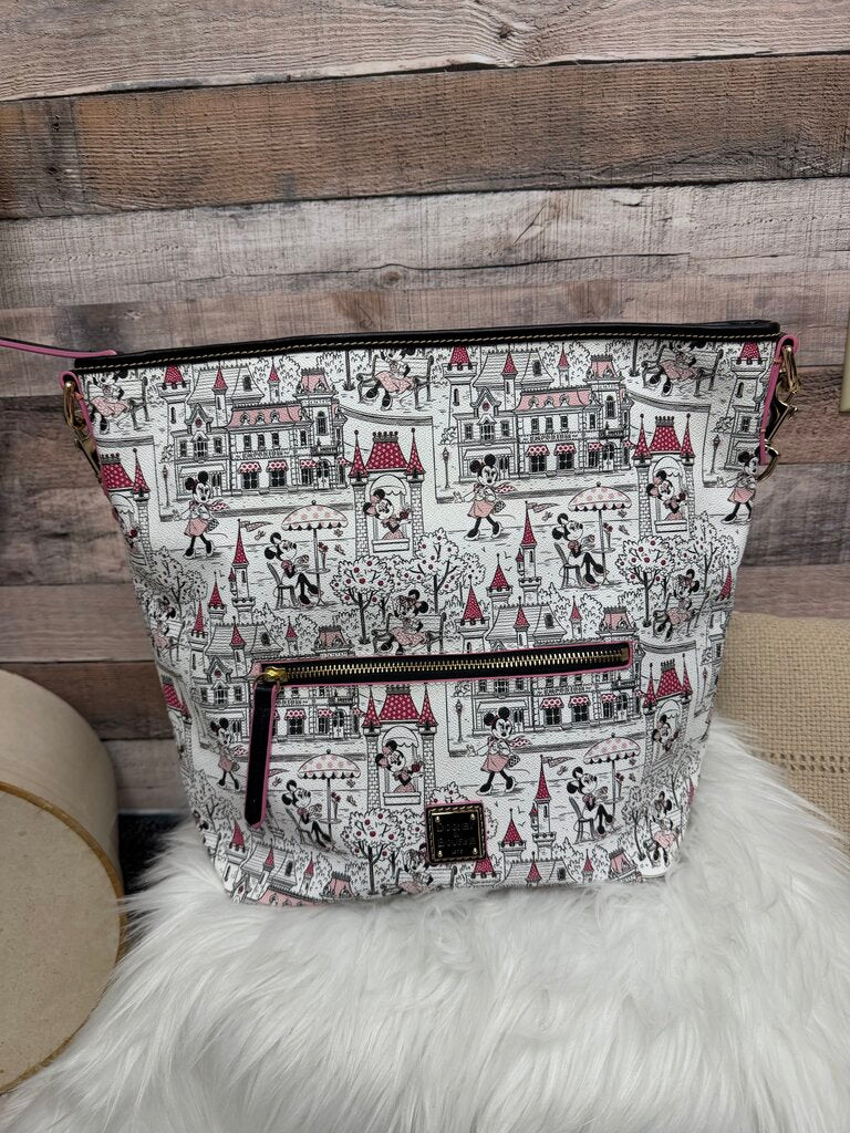 Dooney & Bourke White Disney Parks Minnie Hobo Bag