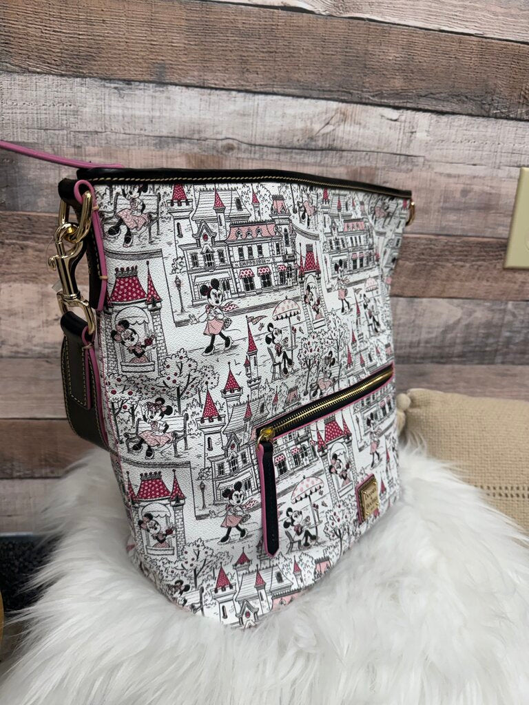 Dooney & Bourke White Disney Parks Minnie Hobo Bag