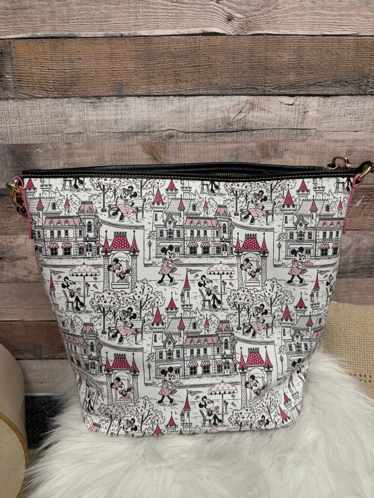 Dooney & Bourke White Disney Parks Minnie Hobo Bag