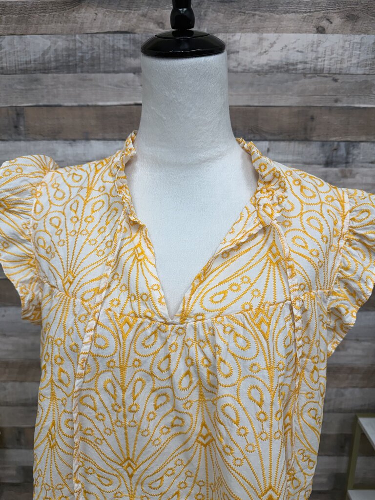 White Loft Embroidered Blouse