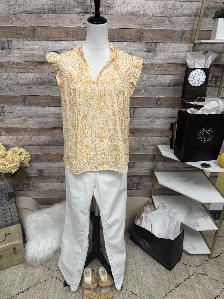 White Loft Embroidered Blouse