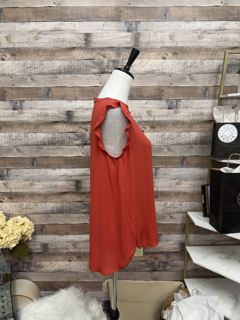 Red Loft Flutter Sleeve Blouse