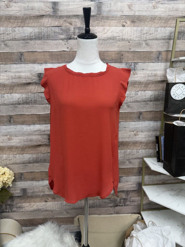 Red Loft Flutter Sleeve Blouse