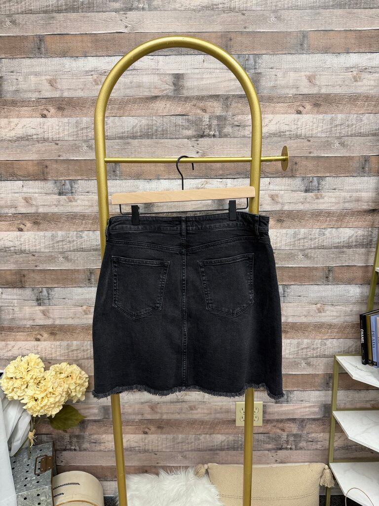 Grey Denim Loft Mini Skirt