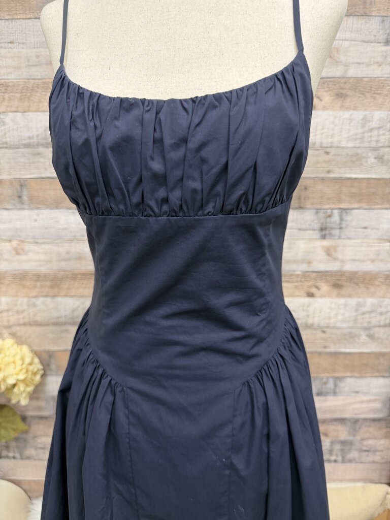 Navy Elodie Strapless Mini Dress