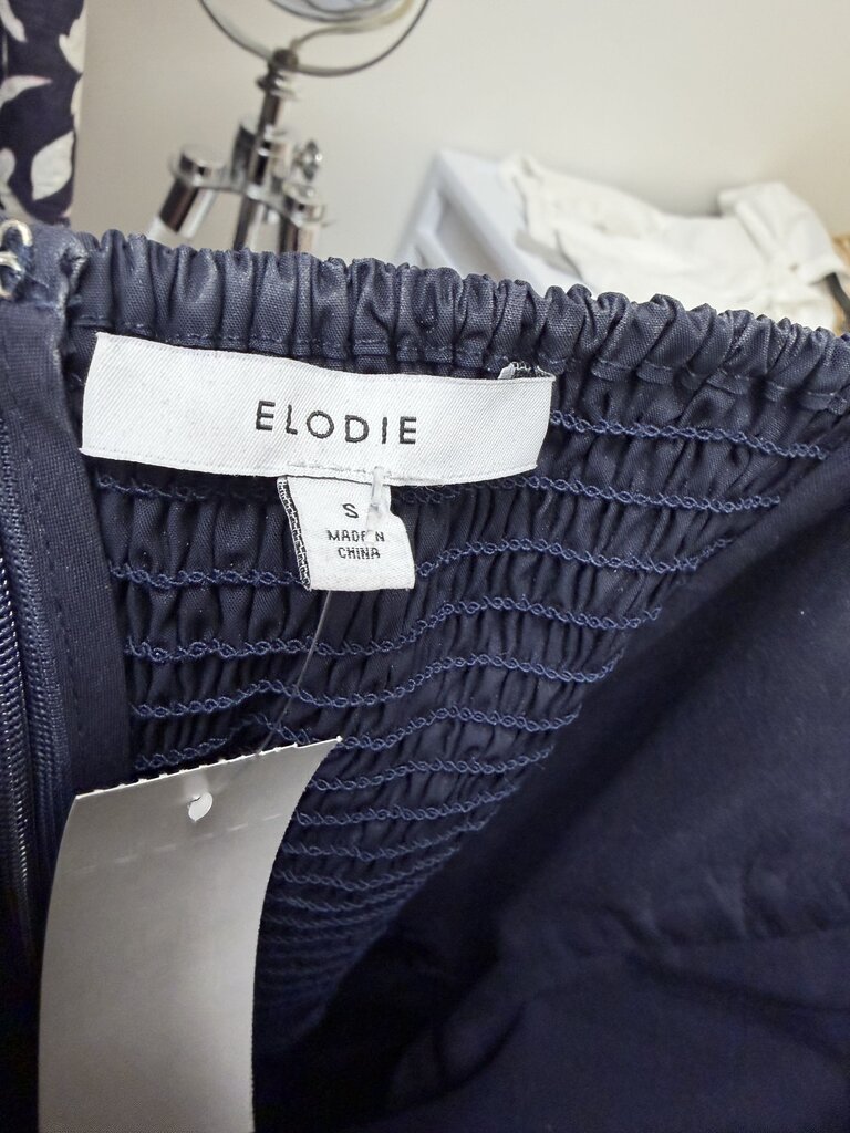 Navy Elodie Strapless Mini Dress