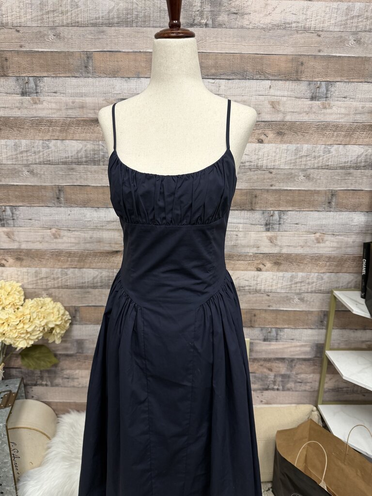 Navy Elodie Strapless Mini Dress