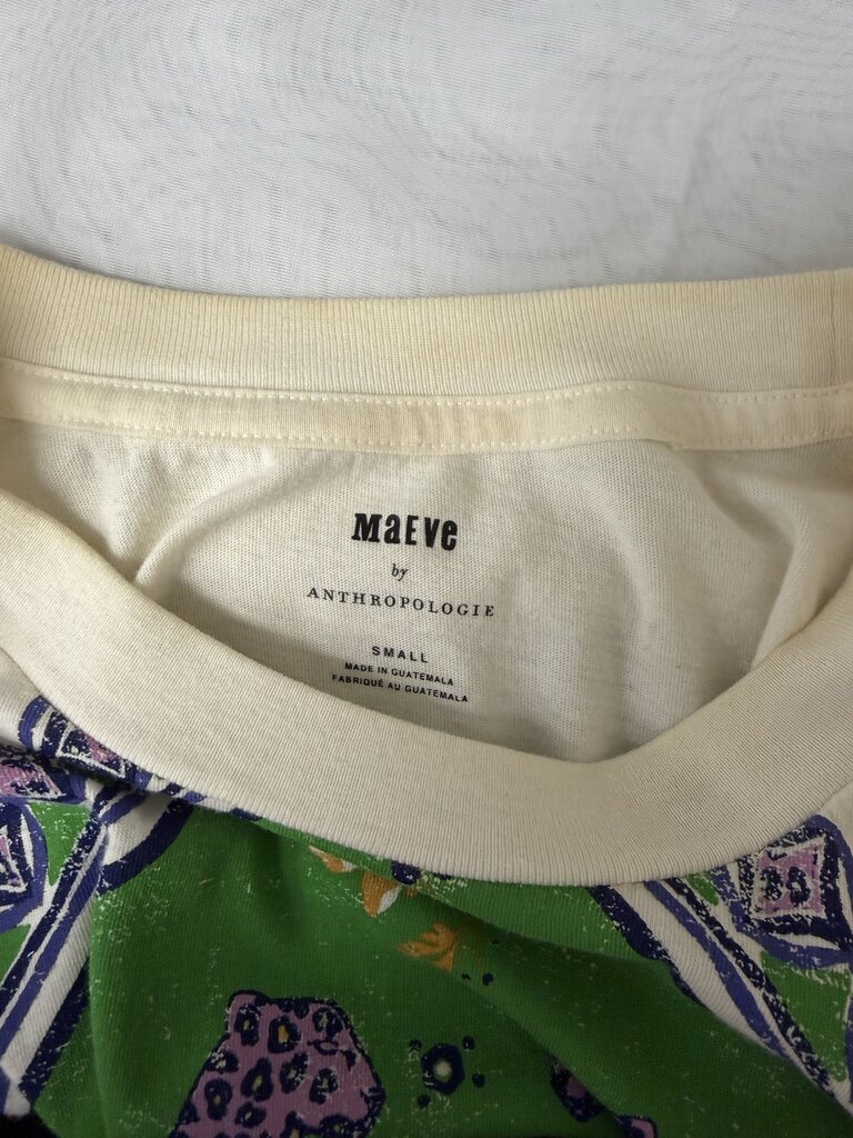 Floral Maeve By Anthropologie Embellished Graphic Tee