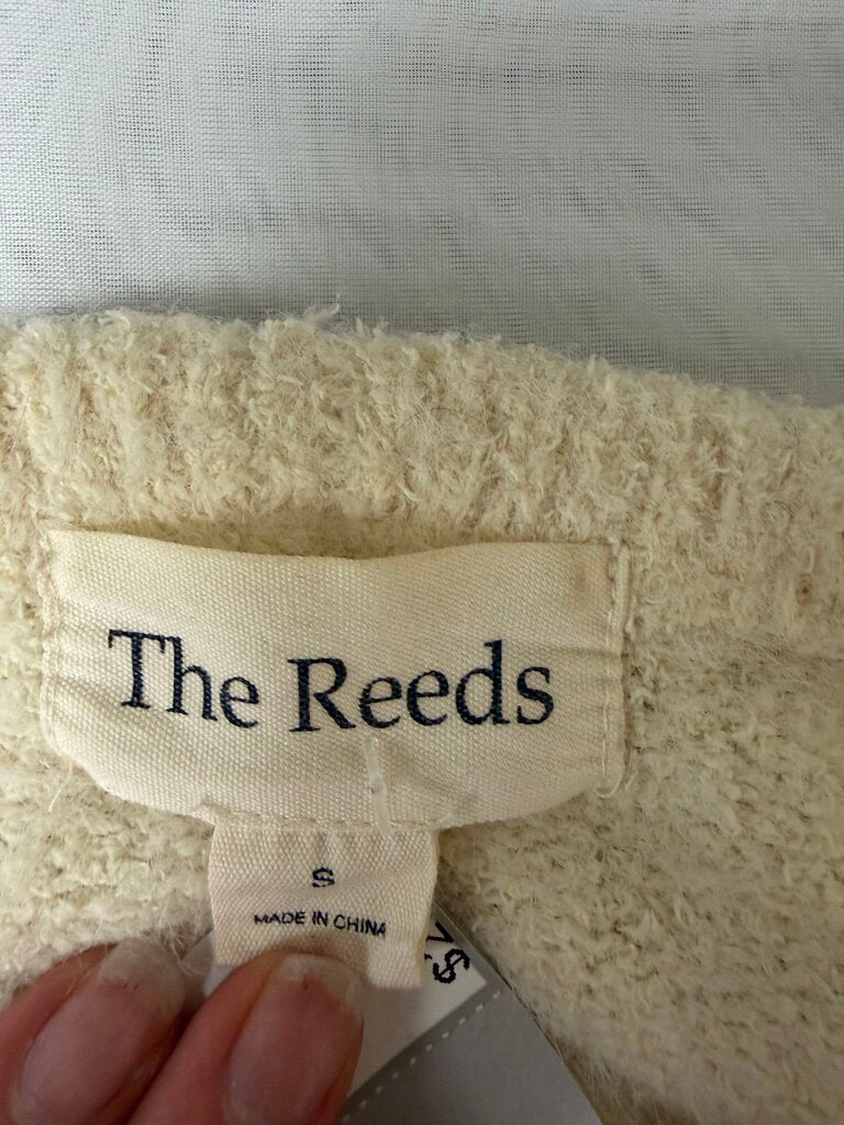 Cream The Reeds X J.Crew Fuzzy Knit Short Sleeve Sweater