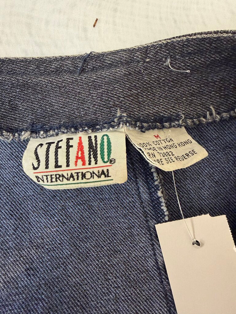Blue Stefano International Sleeveless Button-Front Waistcoat