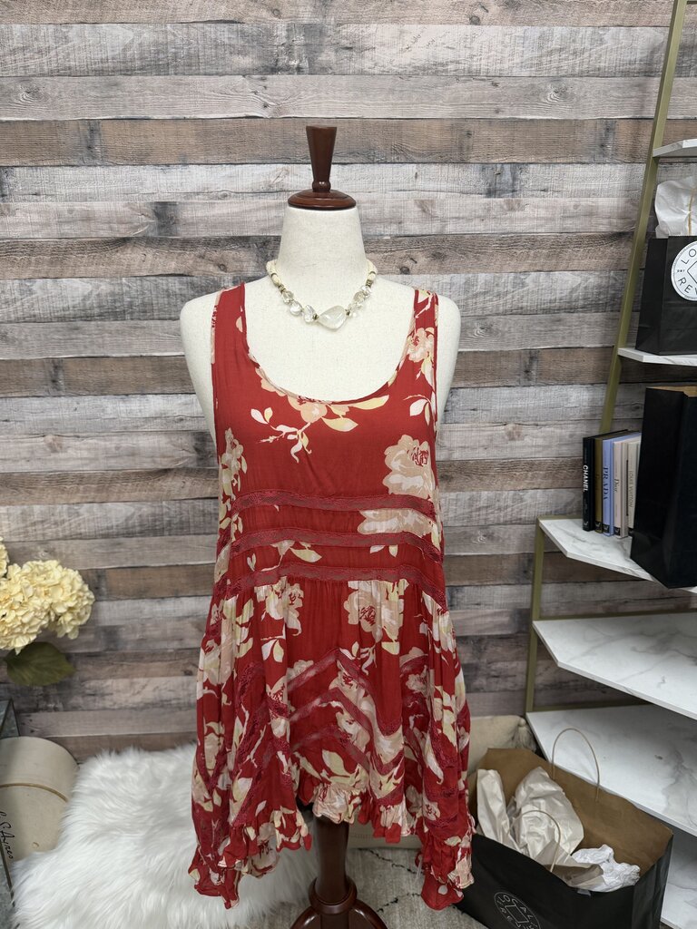 Red Free People Slip Dress