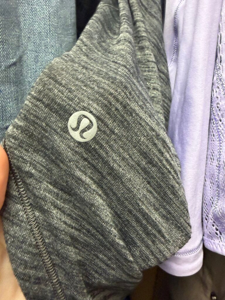 Grey Lululemon Racerback Tank With Built-In Bra