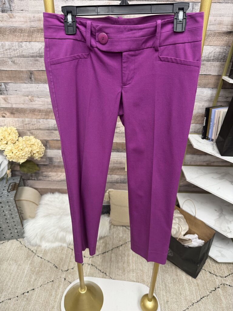Purple Lilly Pulitzer Slim Fit Ankle Pants