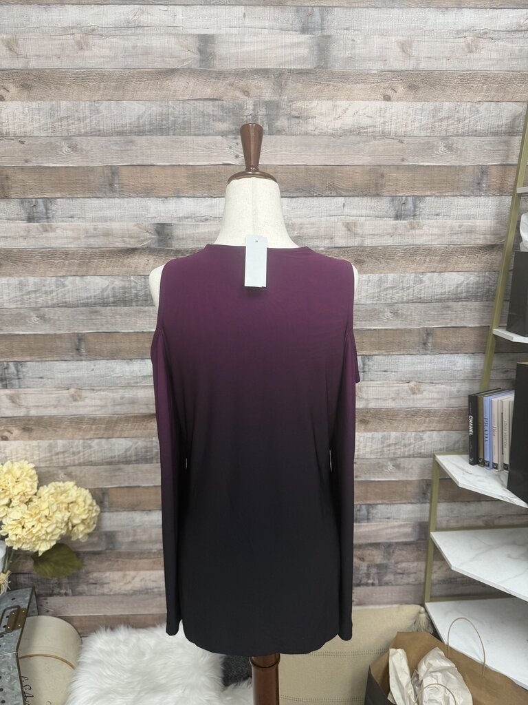 Purple Venus Brand Twist-Front Embellished Design Detail Sleeveless Top