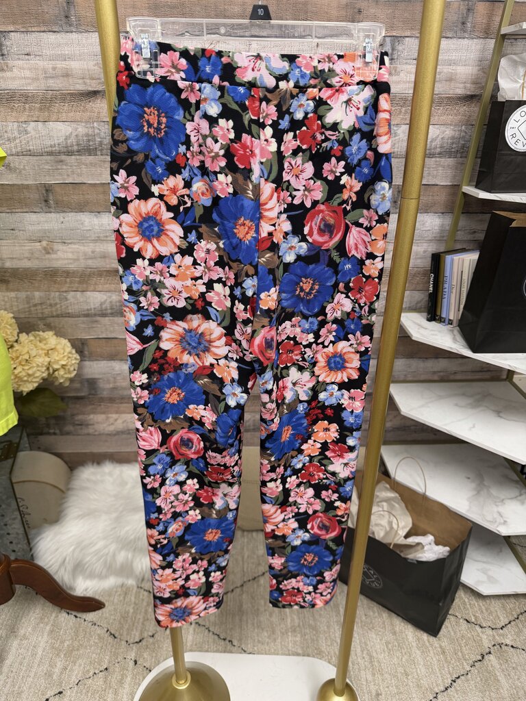 Black/Pink/Blue Floral G By Giuliana Pants