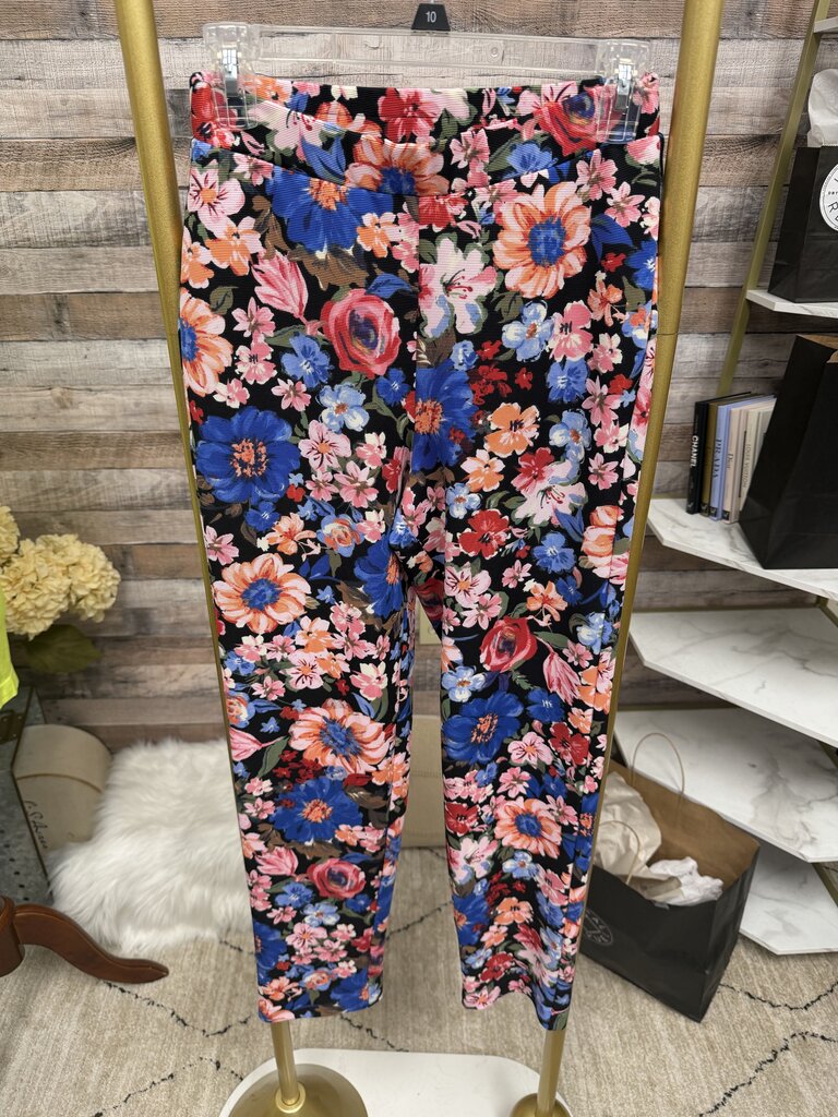 Black/Pink/Blue Floral G By Giuliana Pants