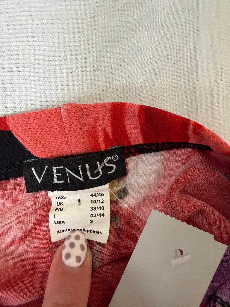 Black/Red/Purple Floral Venus Bodycon Dress