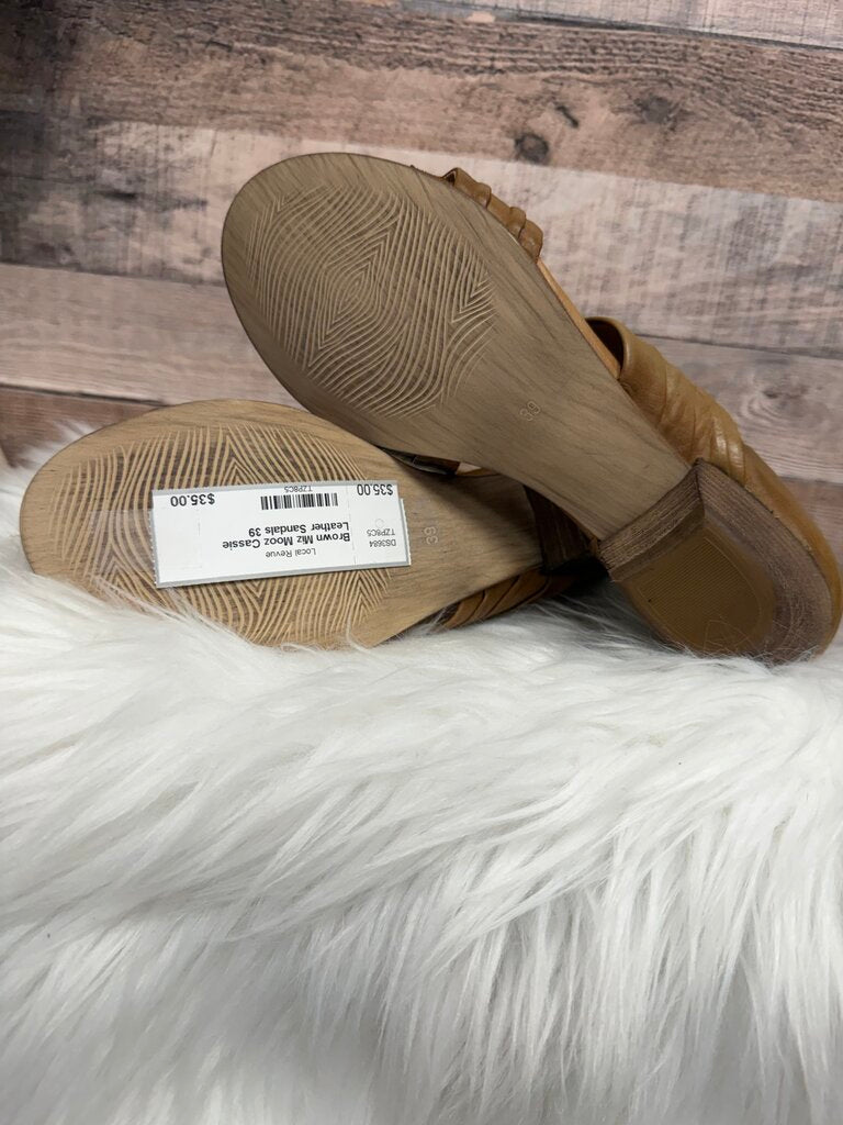 Brown Miz Mooz Cassie Leather Sandals