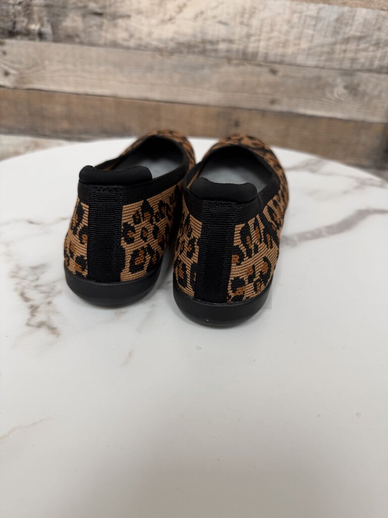 Brown Leopard Print Clarks Cloudsteppers Carly Wish Ballet Flats