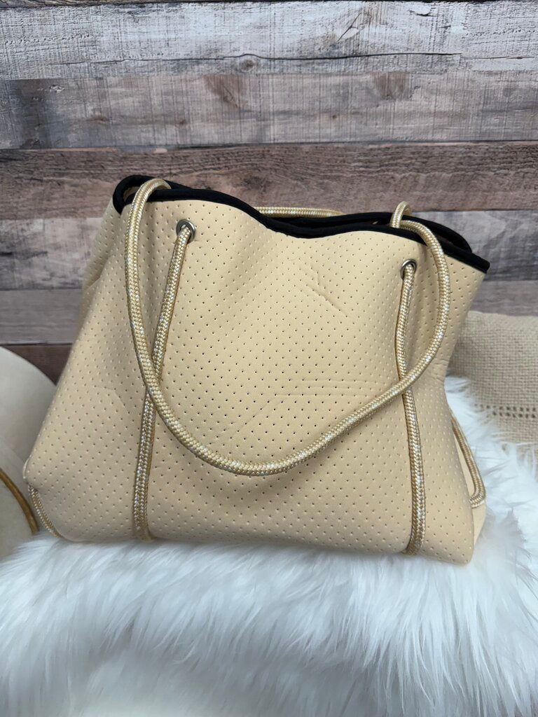 Pole Tribe Neoprene Cream Tote