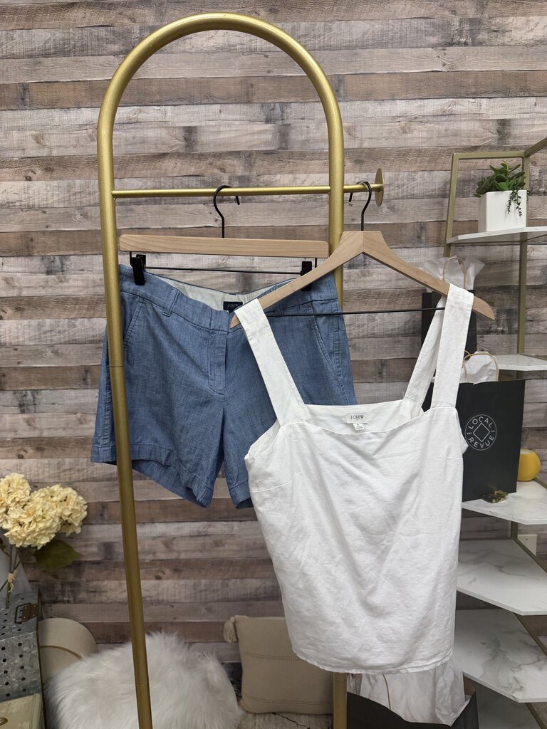 J Crew Chambray Cotton Shorts