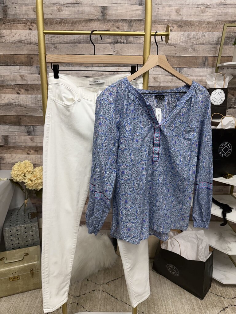 J Brand White Straight Denim