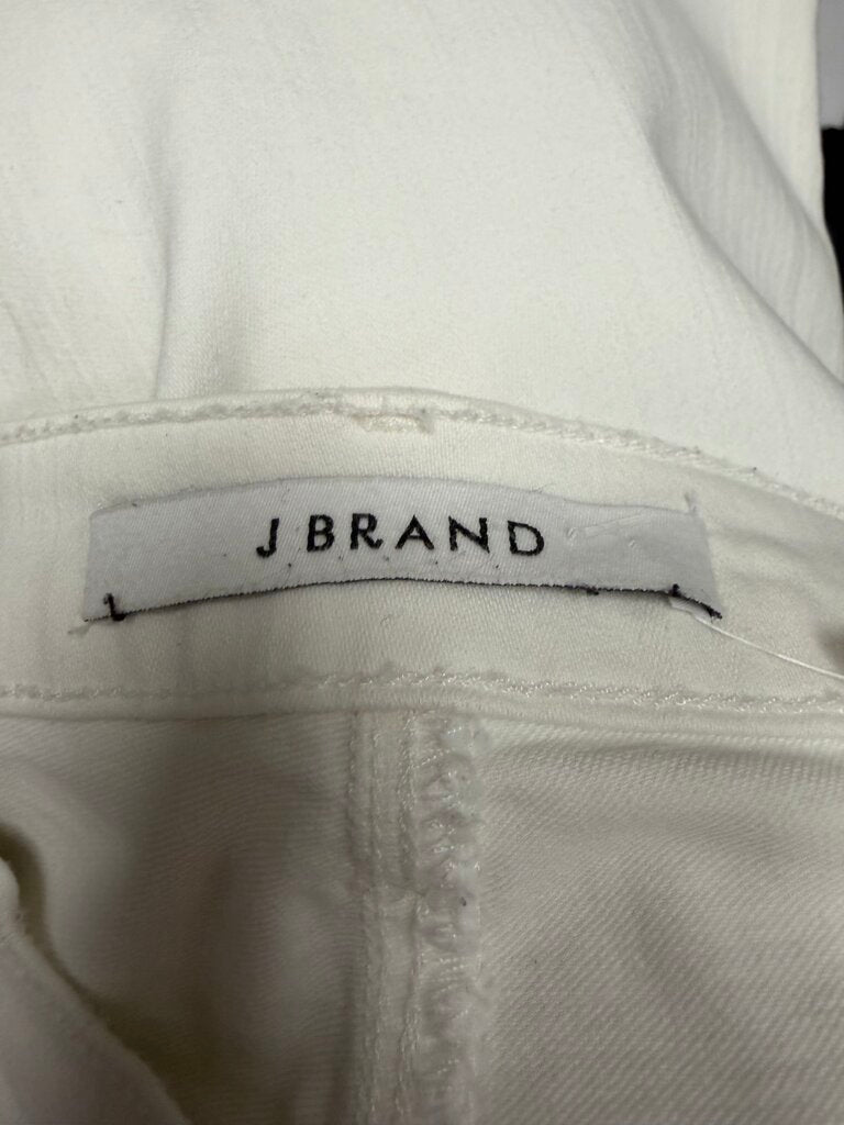 J Brand White Straight Denim