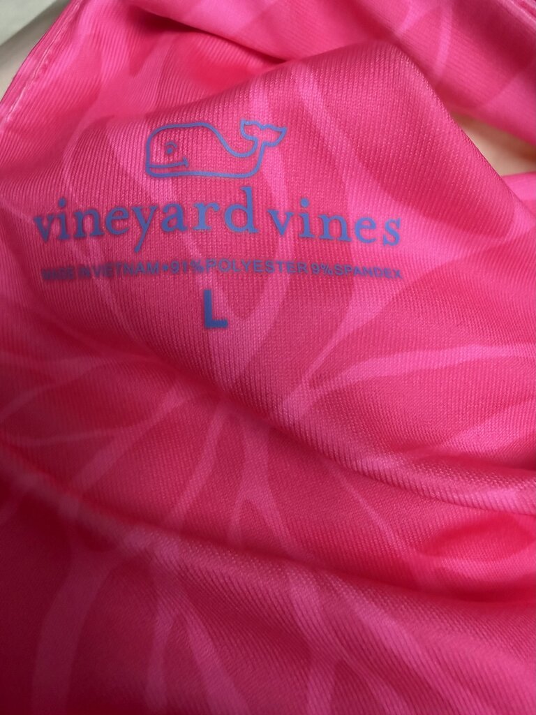 Vineyard Vines Barbie Pink Petal Print Racerback