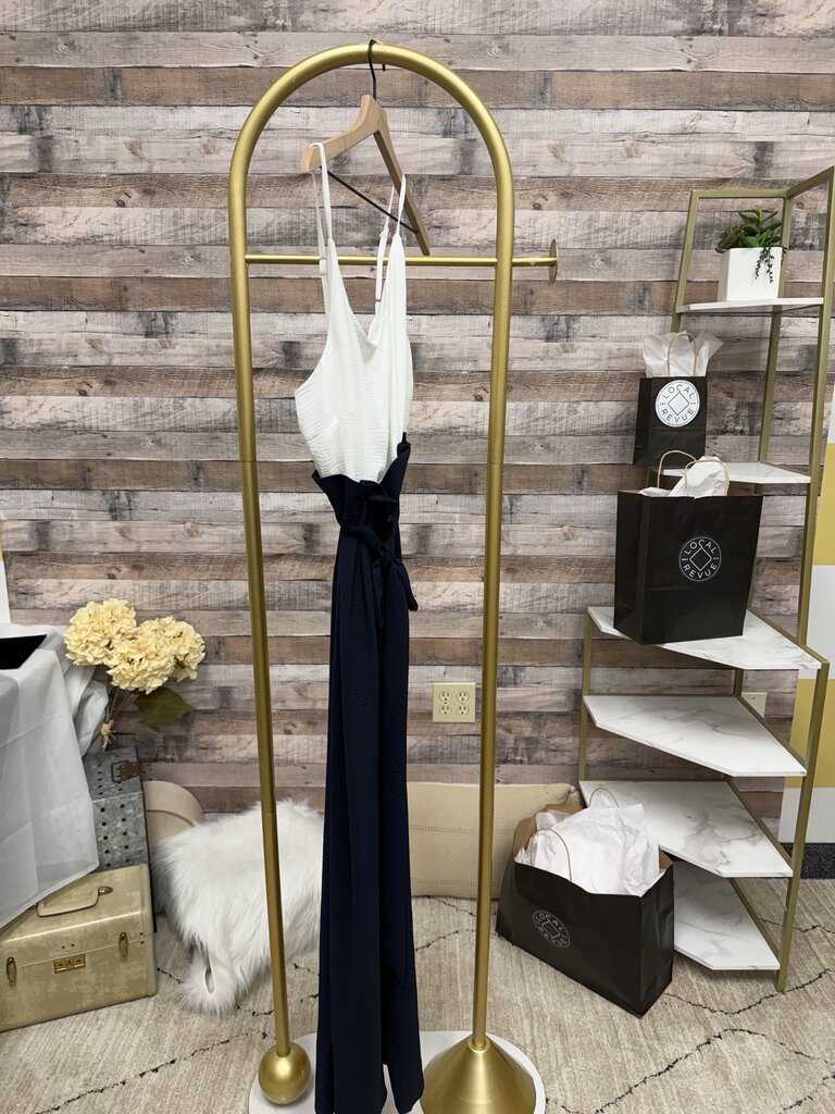 NWT Altar'd State Navy Blue Wide Leg Jumpsuit