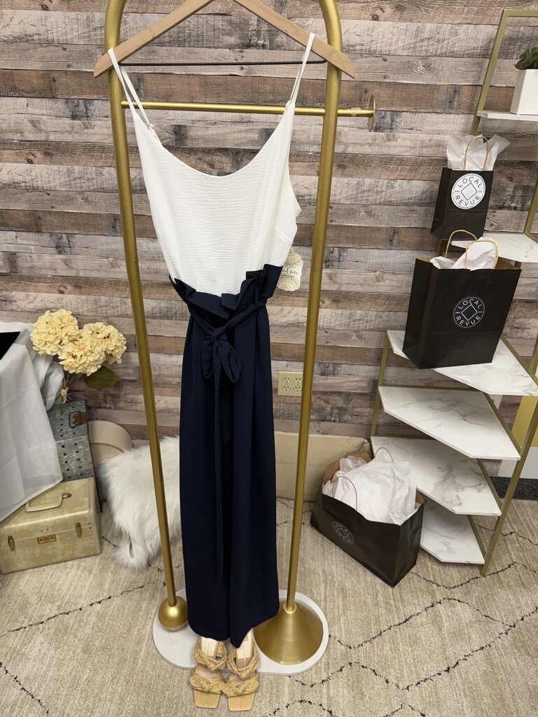 NWT Altar'd State Navy Blue Wide Leg Jumpsuit