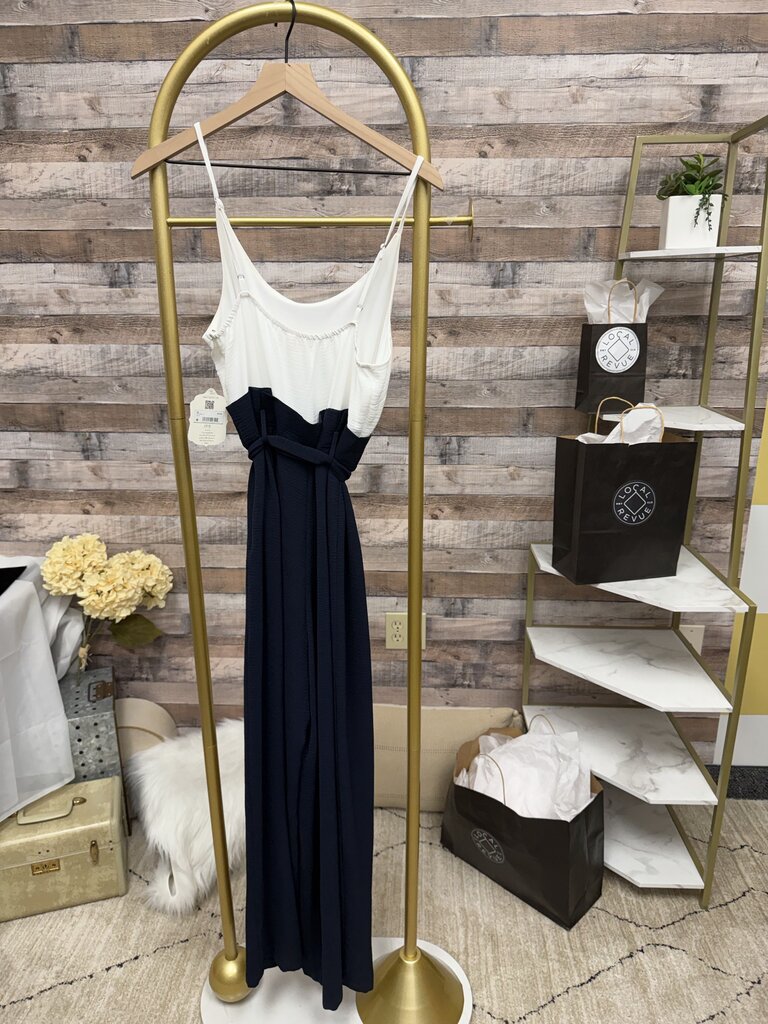 NWT Altar'd State Navy Blue Wide Leg Jumpsuit