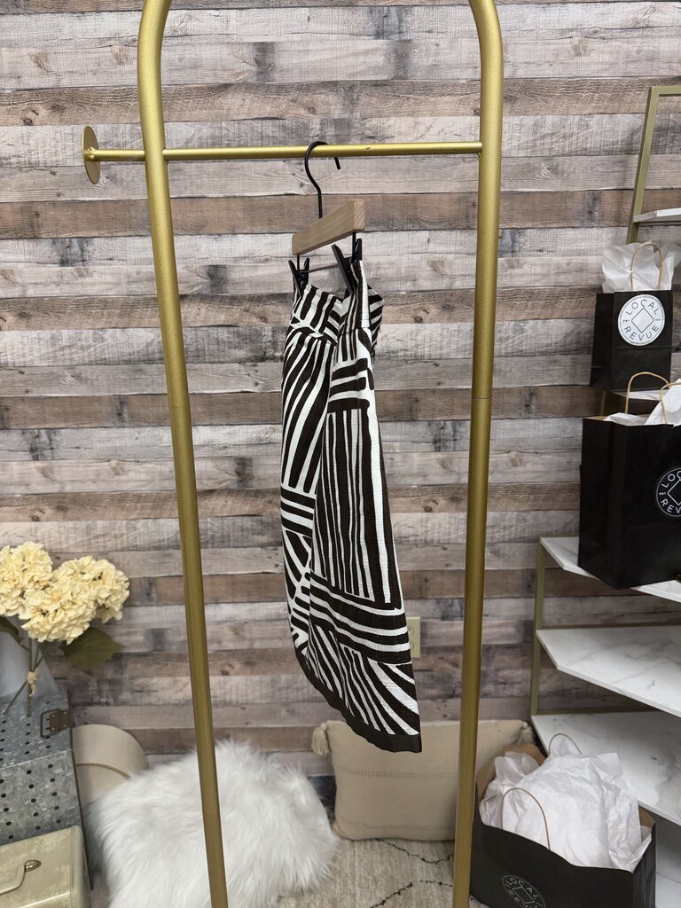 Geometric Zebra Print Ann Taylor Mini Skirt