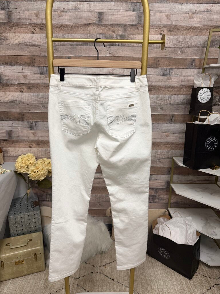 White White House Black Market Straight Leg Jeans