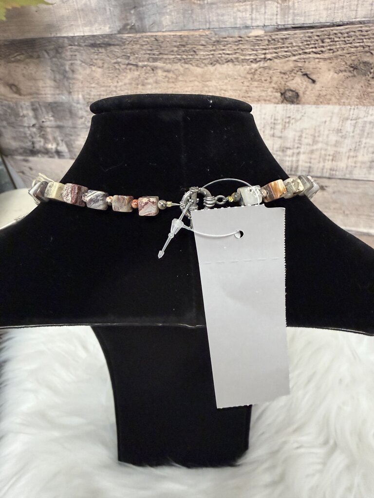 Picasso Leopard Jasper Beaded Necklace